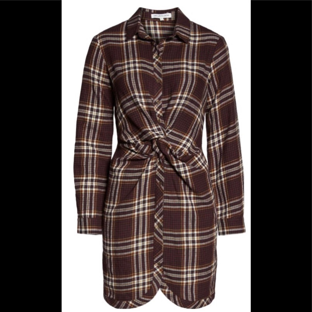 Heartloom Claude twist front shirt dress